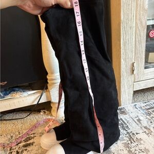 Chic Black Suede Over-the-Knee Boots